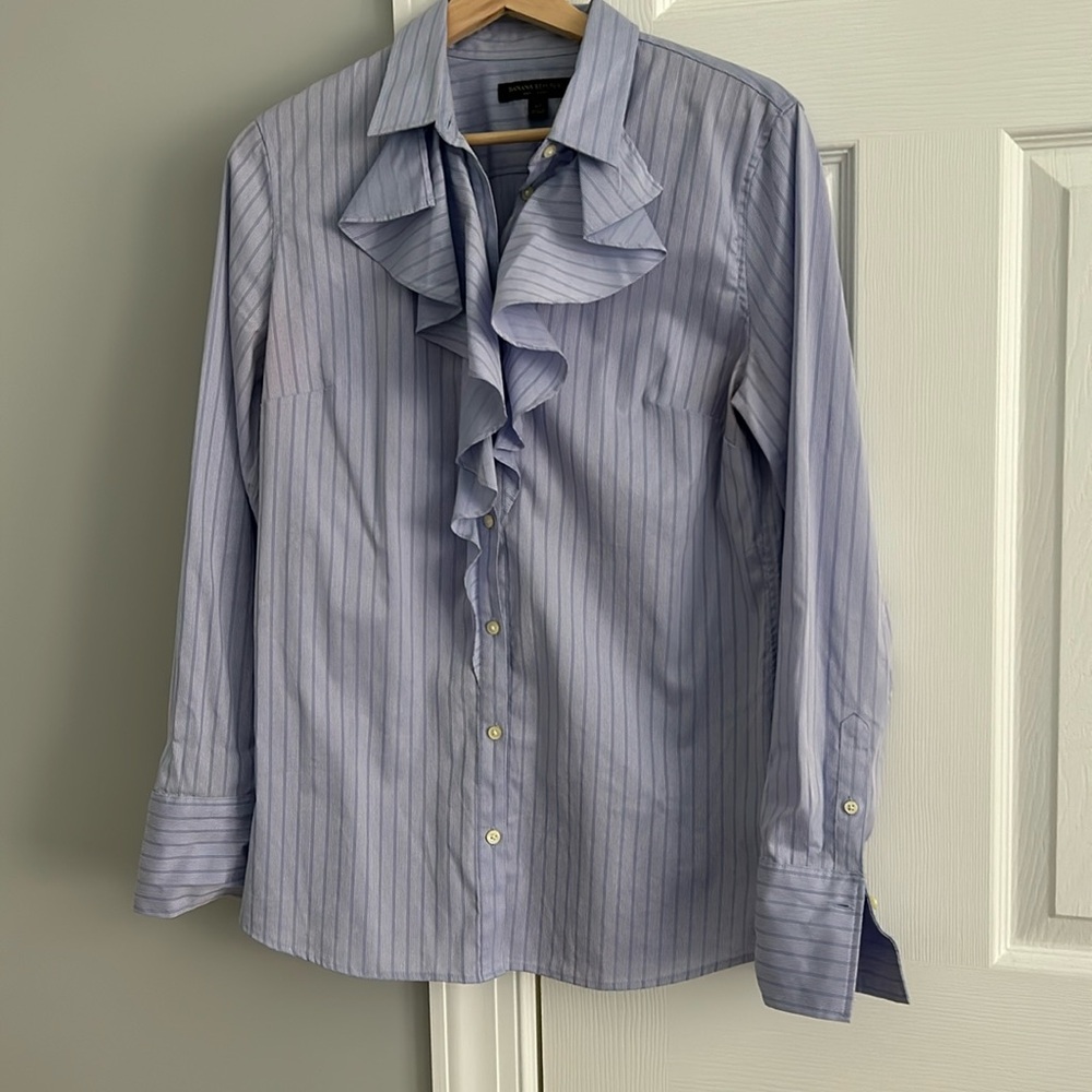 Banana Republic Riley Shirt with Ruffle Detail